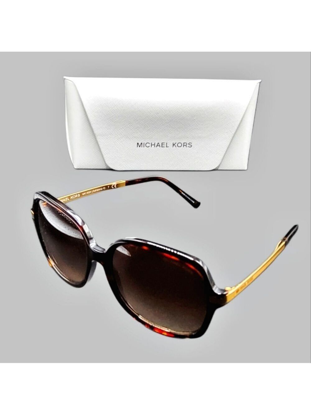 MICHAEL KORS ADRIANNA II SUNGLASSES DARK TORTOISE 57MM